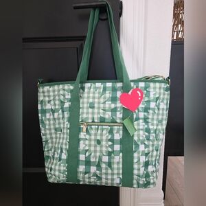 NWT Kate Spade Daisy Gingham Cooler Tote Bag